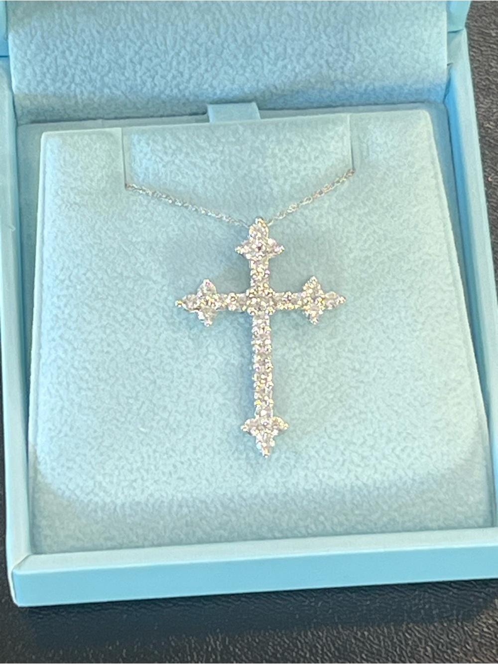 Helzberg 1ct Diamond Cross Necklace
